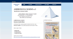 Desktop Screenshot of ambrosianamarmi.com
