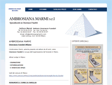 Tablet Screenshot of ambrosianamarmi.com